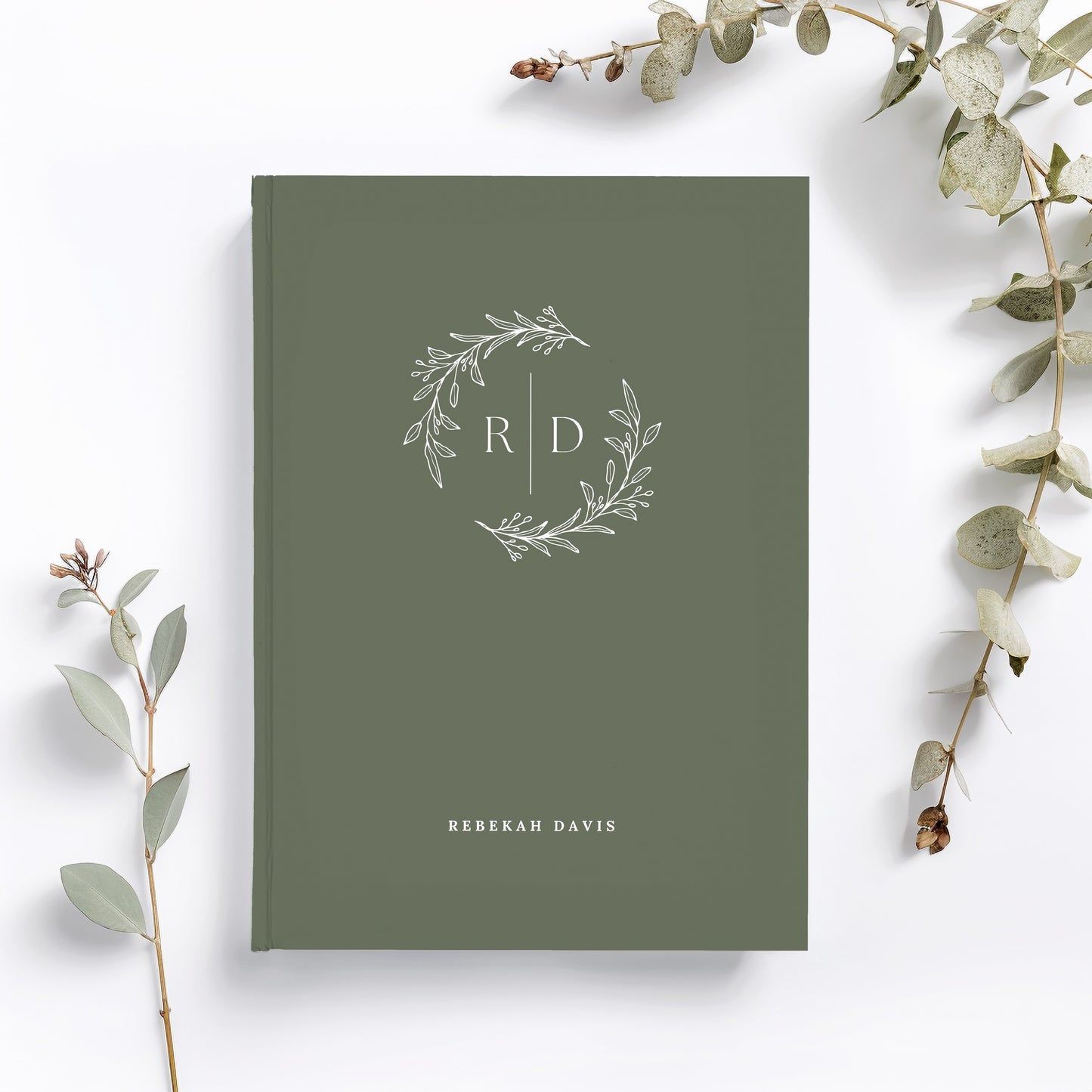 Wreath Monogram Journal