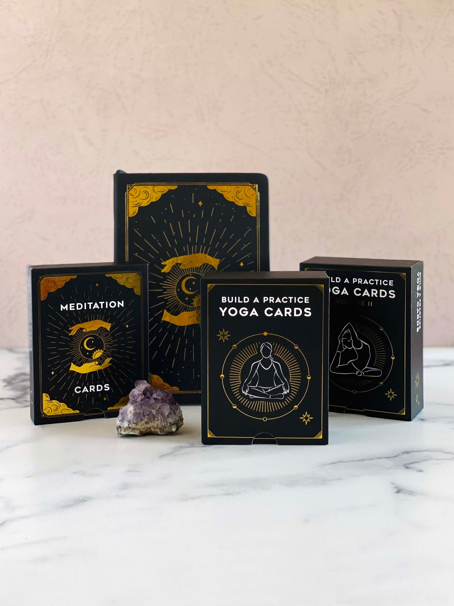 Yoga Card Decks, Meditation Cards, & 'Intuition' Blank Lined Journal Bundle