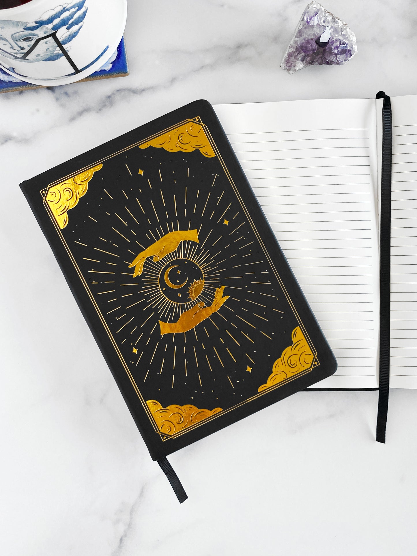 Yoga Card Decks, Meditation Cards, & 'Intuition' Blank Lined Journal Bundle