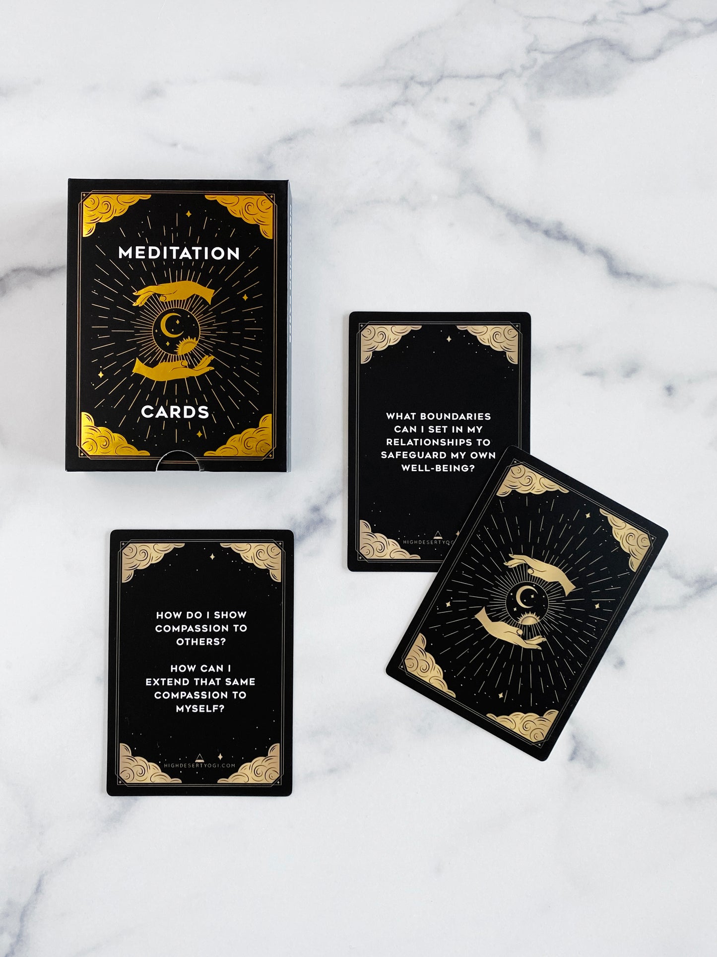 Yoga Card Decks, Meditation Cards, & 'Intuition' Blank Lined Journal Bundle